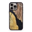 iPhone 15 Pro Max Wood+Resin Phone Case - Jim (Pure Black, 696399) Online