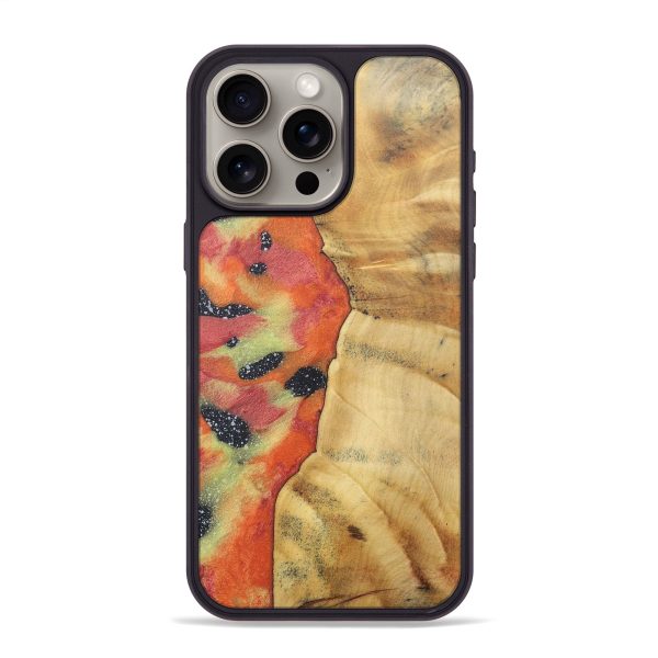 iPhone 15 Pro Max Wood+Resin Phone Case - Eric (Eclipse, 698046) For Cheap