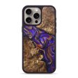 iPhone 15 Pro Max Wood+Resin Phone Case - Lacey (Purple, 696998) on Sale