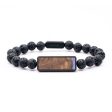 Lava Bead Wood+Resin Bracelet - Kai (Cosmos, 694537) Online Sale