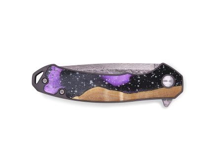 EDC Wood+Resin Pocket Knife - Brandi (Cosmos, 695777) Online Hot Sale