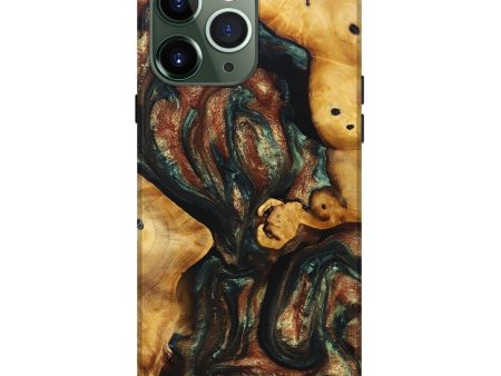 iPhone 13 Pro Max Wood+Resin Live Edge Phone Case - Walker (Green, 694961) Online Sale