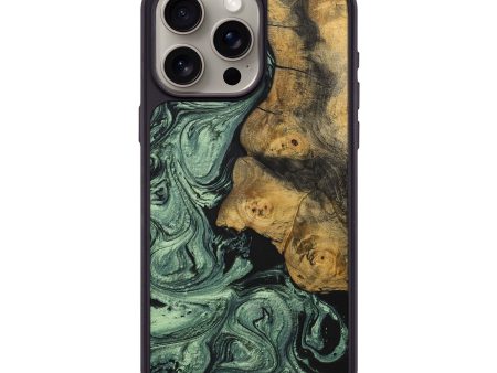 iPhone 15 Pro Max Wood+Resin Phone Case - Gunnar (Green, 699573) Online now