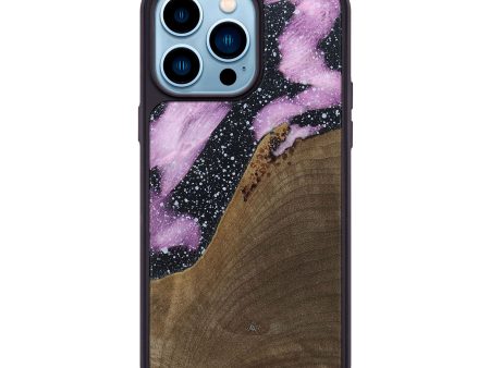 iPhone 14 Pro Max Wood+Resin Phone Case - Hanna (Cosmos, 694358) Sale