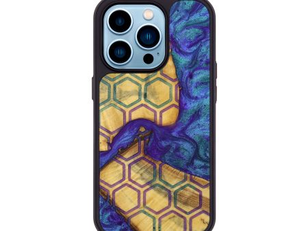 iPhone 14 Pro Wood+Resin Phone Case - Sara (Pattern, 698333) Online Sale