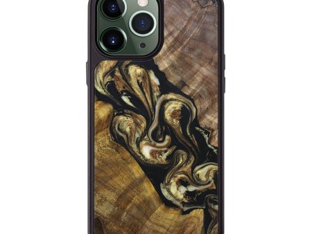 iPhone 13 Pro Max Wood+Resin Phone Case - Matthew (Black & White, 697504) Discount