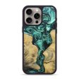 iPhone 15 Pro Max Wood+Resin Phone Case - Nia (Green, 696485) on Sale