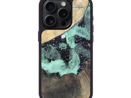 iPhone 15 Pro Wood+Resin Phone Case - Angelo (Cosmos, 695575) For Cheap