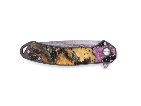 EDC Wood+Resin Pocket Knife - Dustin (Cosmos, 695019) on Sale