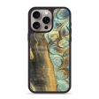 iPhone 15 Pro Max Wood+Resin Phone Case - Skye (Teal & Gold, 694317) Hot on Sale