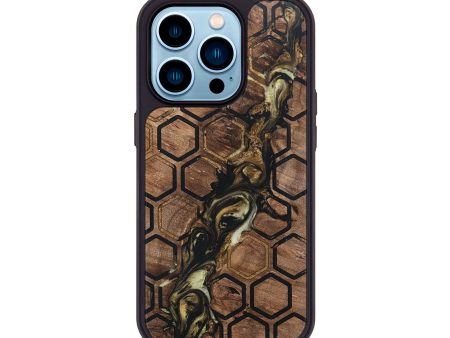 iPhone 14 Pro Wood+Resin Phone Case - Dwayne (Pattern, 697598) For Discount