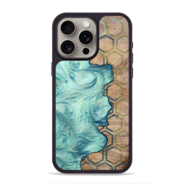 iPhone 15 Pro Max Wood+Resin Phone Case - Marlon (Pattern, 698334) Hot on Sale