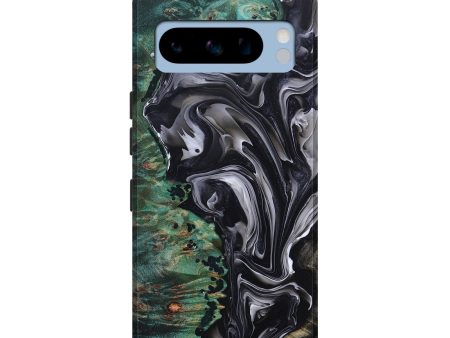 Pixel 8 Pro Wood+Resin Live Edge Phone Case - Elise (Black & White, 698225) Cheap