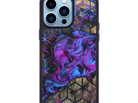 iPhone 14 Pro Max Wood+Resin Phone Case - Garrett (Pattern, 695870) Sale