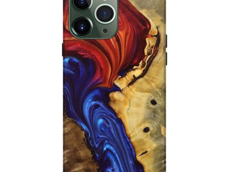 iPhone 13 Pro Max Wood+Resin Live Edge Phone Case - Emerson (Fire & Ice, 696168) Online Hot Sale