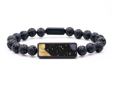 Lava Bead Wood+Resin Bracelet - Wayne (Cosmos, 699285) For Cheap