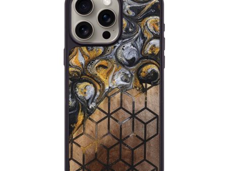 iPhone 15 Pro Max Wood+Resin Phone Case - Nataly (Pattern, 698336) Cheap