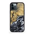 iPhone 12 Pro Max Wood+Resin Phone Case - Raul (Black & White, 694293) Online now