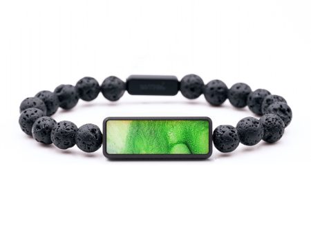 Lava Bead Wood+Resin Bracelet - Mildred (Watercolor, 699199) Sale