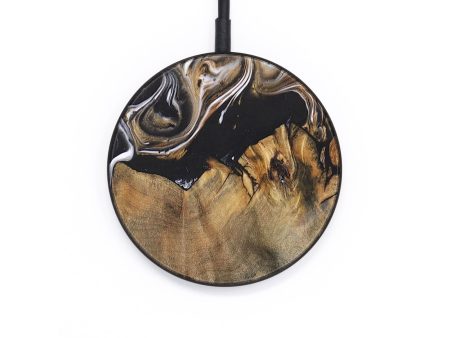 Circle Wood+Resin Wireless Charger - Athena (Black & White, 696436) Supply