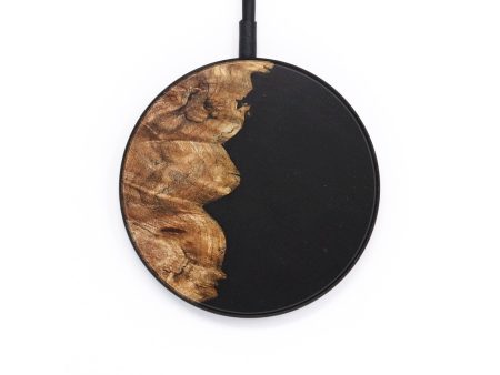 Circle Wood+Resin Wireless Charger - Alaia (Pure Black, 697379) For Discount