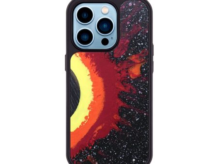 iPhone 14 Pro Wood+Resin Phone Case - Travis (Eclipse, 697972) on Sale