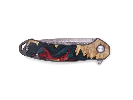 EDC Wood+Resin Pocket Knife - Felicity (Reggae, 694250) Supply