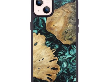 iPhone 14 Plus Wood+Resin Phone Case - Dolores (Green, 696479) Online