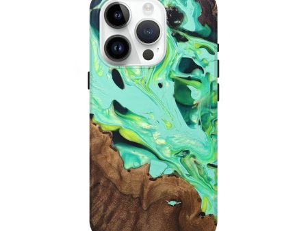 iPhone 15 Pro Wood+Resin Live Edge Phone Case - Ruby (The Lab, 696422) Online