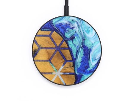 Circle Wood+Resin Wireless Charger - Naomi (Pattern, 697388) on Sale