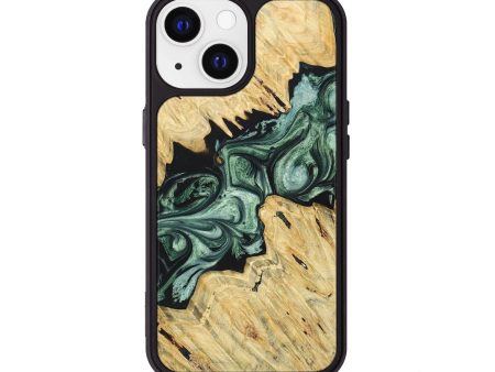 iPhone 13 Wood+Resin Phone Case - Carolina (Green, 694827) Online