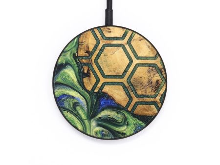 Circle Wood+Resin Wireless Charger - Billie (Pattern, 694210) Hot on Sale