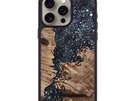 iPhone 15 Pro Max Wood+Resin Phone Case - Lorene (Cosmos, 694361) For Discount