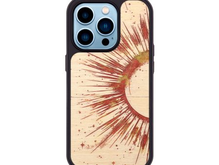 iPhone 14 Pro Wood+Resin Phone Case - Leah (Eclipse, 698094) Online now