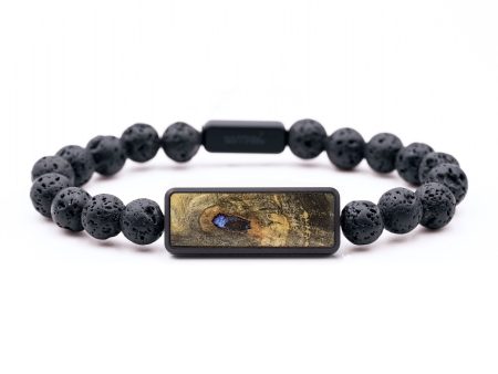 Lava Bead  Bracelet - Belinda (Wood Burl, 699191) For Sale