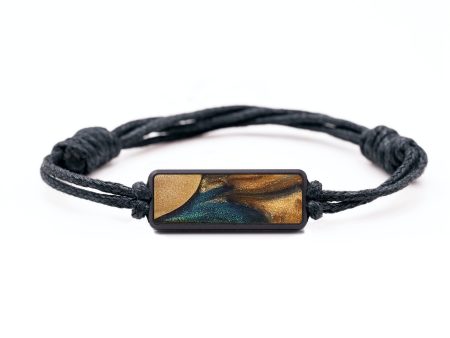 Classic Wood+Resin Bracelet - Tyrese (Teal & Gold, 699252) Discount