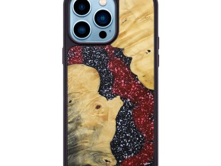 iPhone 14 Pro Max Wood+Resin Phone Case - Donald (Cosmos, 694770) on Sale