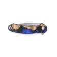 EDC Wood+Resin Pocket Knife - April (Blue, 696927) Cheap