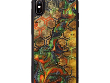 iPhone Xs Max Wood+Resin Phone Case - George (Pattern, 699408) For Discount