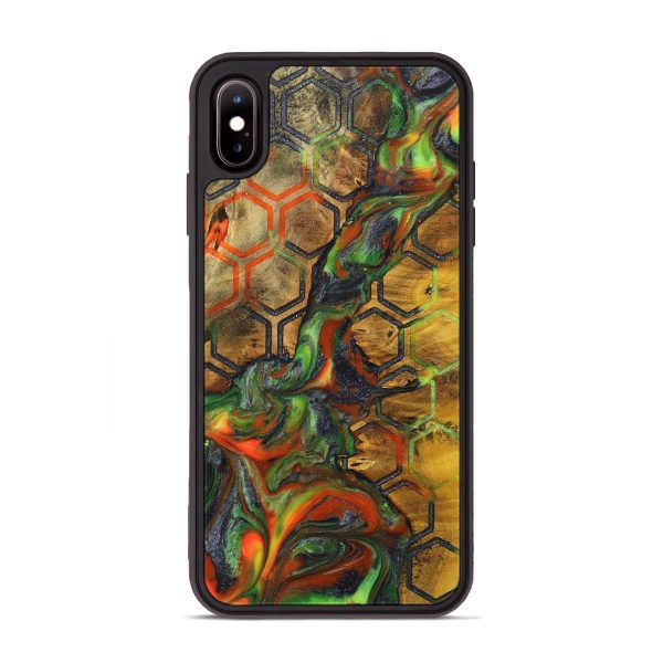 iPhone Xs Max Wood+Resin Phone Case - George (Pattern, 699408) For Discount