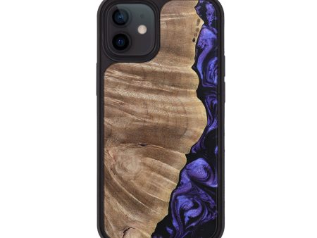 iPhone 12 Wood+Resin Phone Case - Cathleen (Purple, 695374) Online