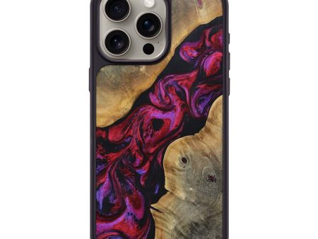 iPhone 15 Pro Max Wood+Resin Phone Case - Jaxon (Red, 696541) Fashion