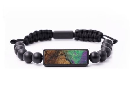 Onyx Bead Wood+Resin Bracelet - Javier (Green, 699352) Online Hot Sale