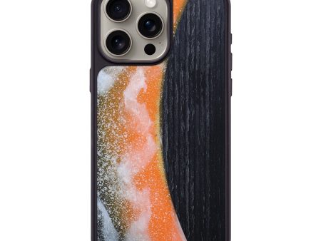 iPhone 15 Pro Max Wood+Resin Phone Case - Junior (Eclipse, 698075) Online now