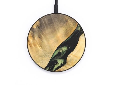 Circle Wood+Resin Wireless Charger - Eileen (Green, 696917) Online Hot Sale