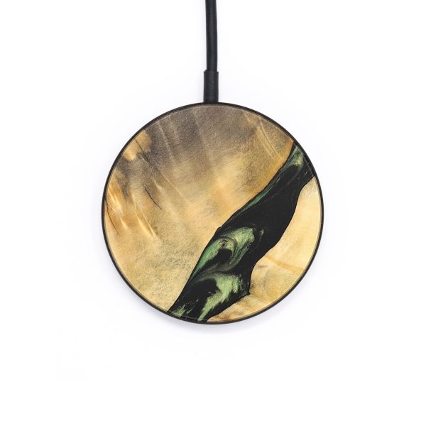 Circle Wood+Resin Wireless Charger - Eileen (Green, 696917) Online Hot Sale