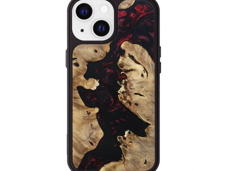 iPhone 13 Wood+Resin Phone Case - Andy (Red, 695243) Sale