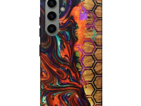 Galaxy S24 Plus Wood+Resin Live Edge Phone Case - Alivia (Pattern, 696311) Cheap