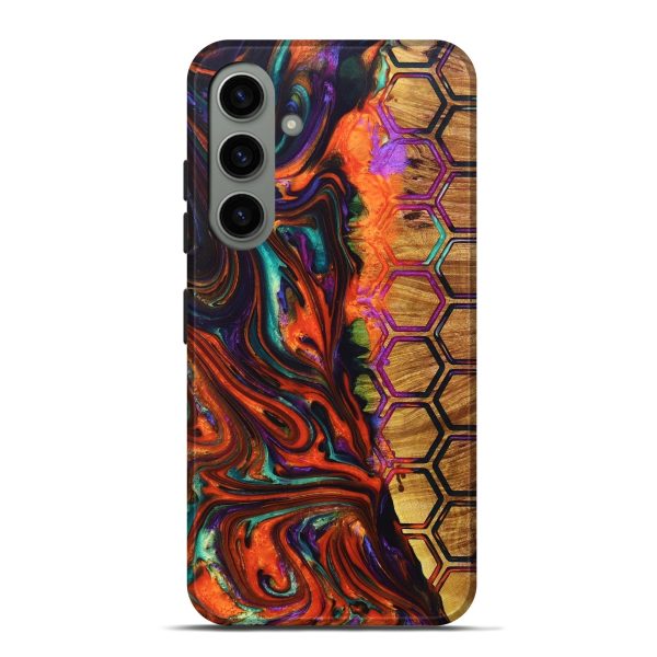 Galaxy S24 Plus Wood+Resin Live Edge Phone Case - Alivia (Pattern, 696311) Cheap