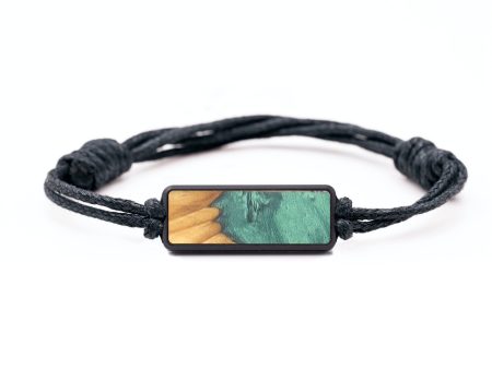 Classic Wood+Resin Bracelet - Wilbert (Green, 694670) For Sale